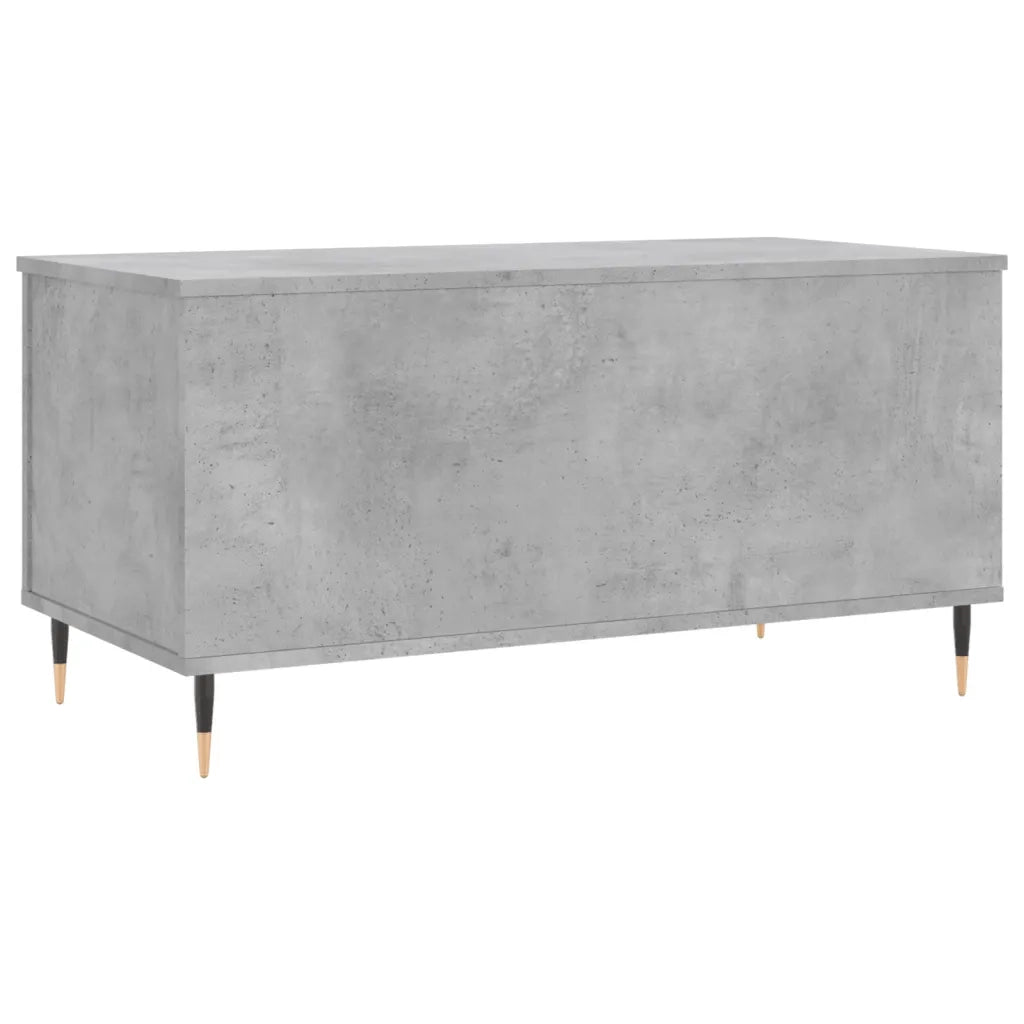 Tavolino salotto | Tavolino da caff¨¨ | Tavolino da Soggiorno Grigio Cemento 90x44,5x45 cm Legno Multistrato
