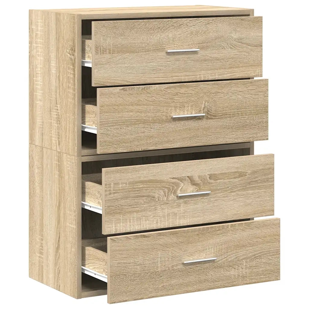 Armadi con 2 Cassetti 2 pz Rovere Sonoma 60x31x40 cm Truciolato CFW6977098
