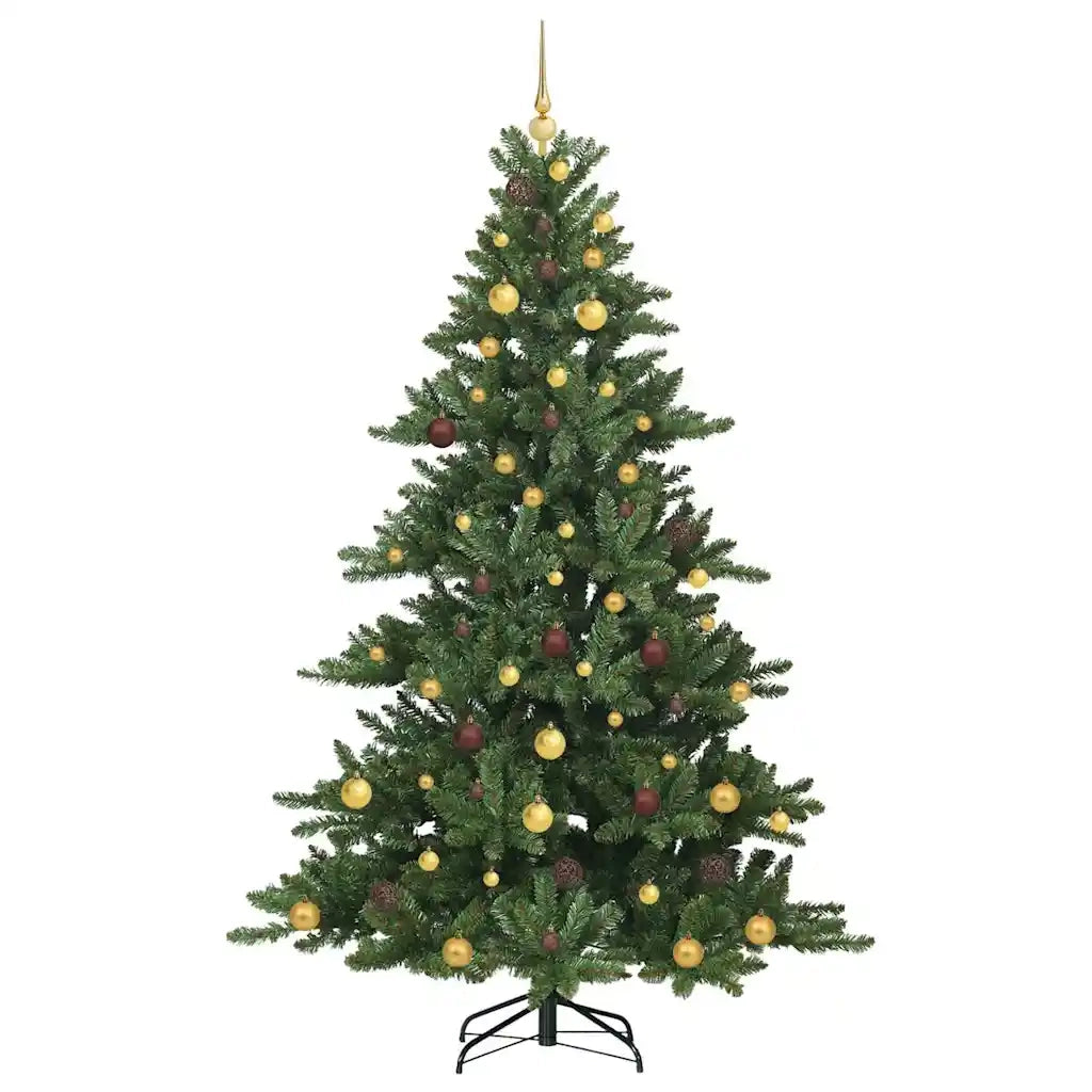 Albero di Natale Artificiale con Rami Pieghevoli Verde 210 cm 3397676