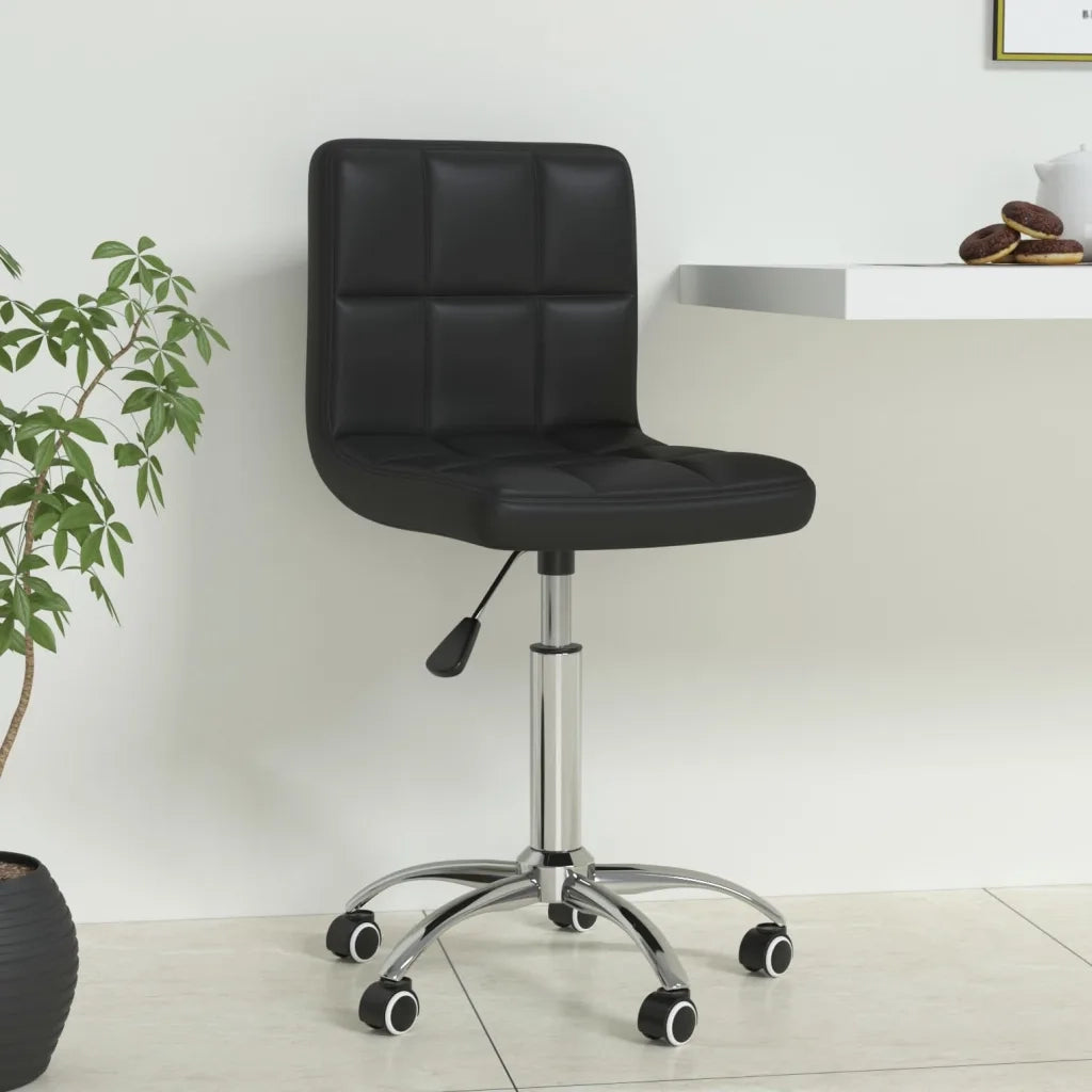 Sedia da Ufficio Girevole Nera in Similpelle cod mxl 14781