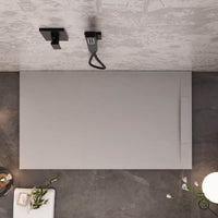 Piatto Doccia in Pietra 70x190 cm Bonussi Ardesia Calcutta Grigio Chiaro