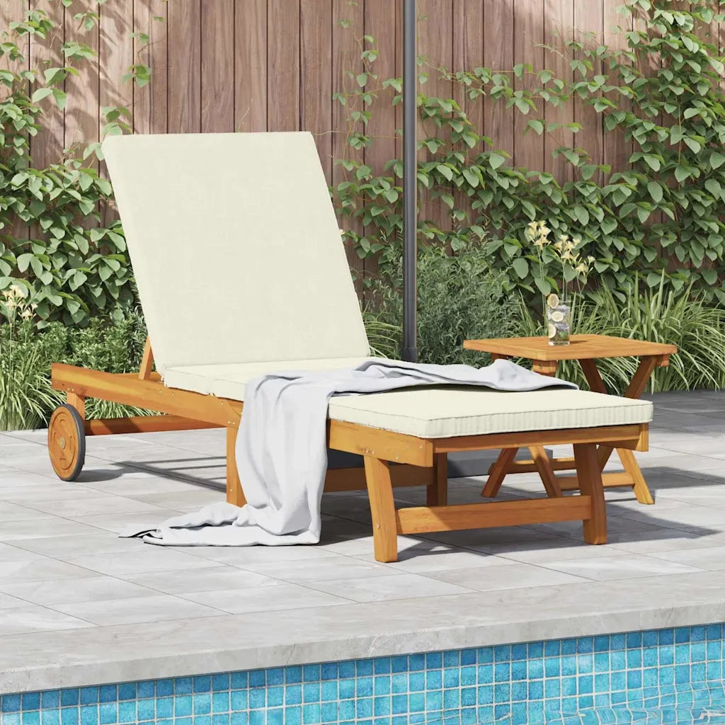 Lettino da sole 2 pcs Marrone Legno di Acacia Massello 3325200