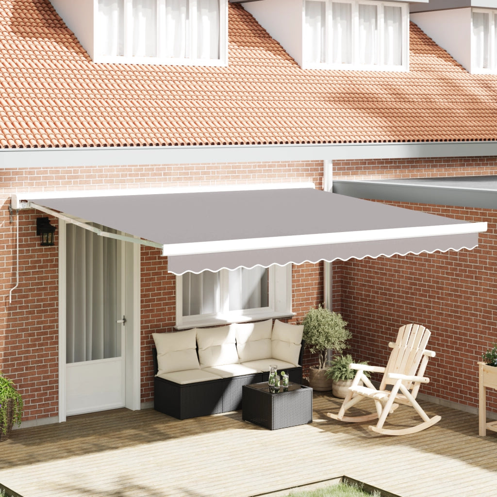 Tessuto di Ricambio per Tenda per Struttura 4x3 m - Grigio Chiaro