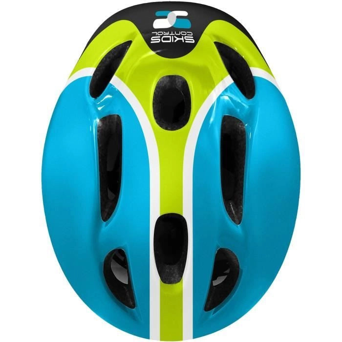 BLUE COMBO (casco + ginocchiere e gomitiere) SKIDS CONTROL