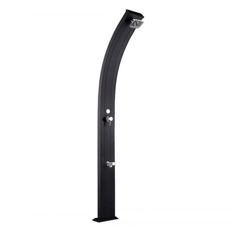 Doccia Solare Spring In Alluminio 30 Litri Con Lavapiedi Colore Antracite Cv-A120/7016