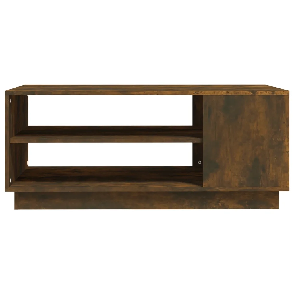 Tavolino da Salotto Rovere Fumo 102x55x43 cm in Truciolato