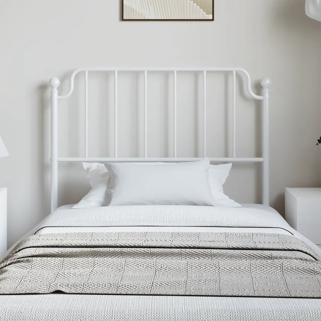 Testiera di Ricambio in Metallo Bianco 100 cm 373965