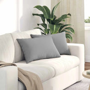 Cuscini da Divano 2 pcs Grigio Nuvola 60 x 40 cm Tessuto