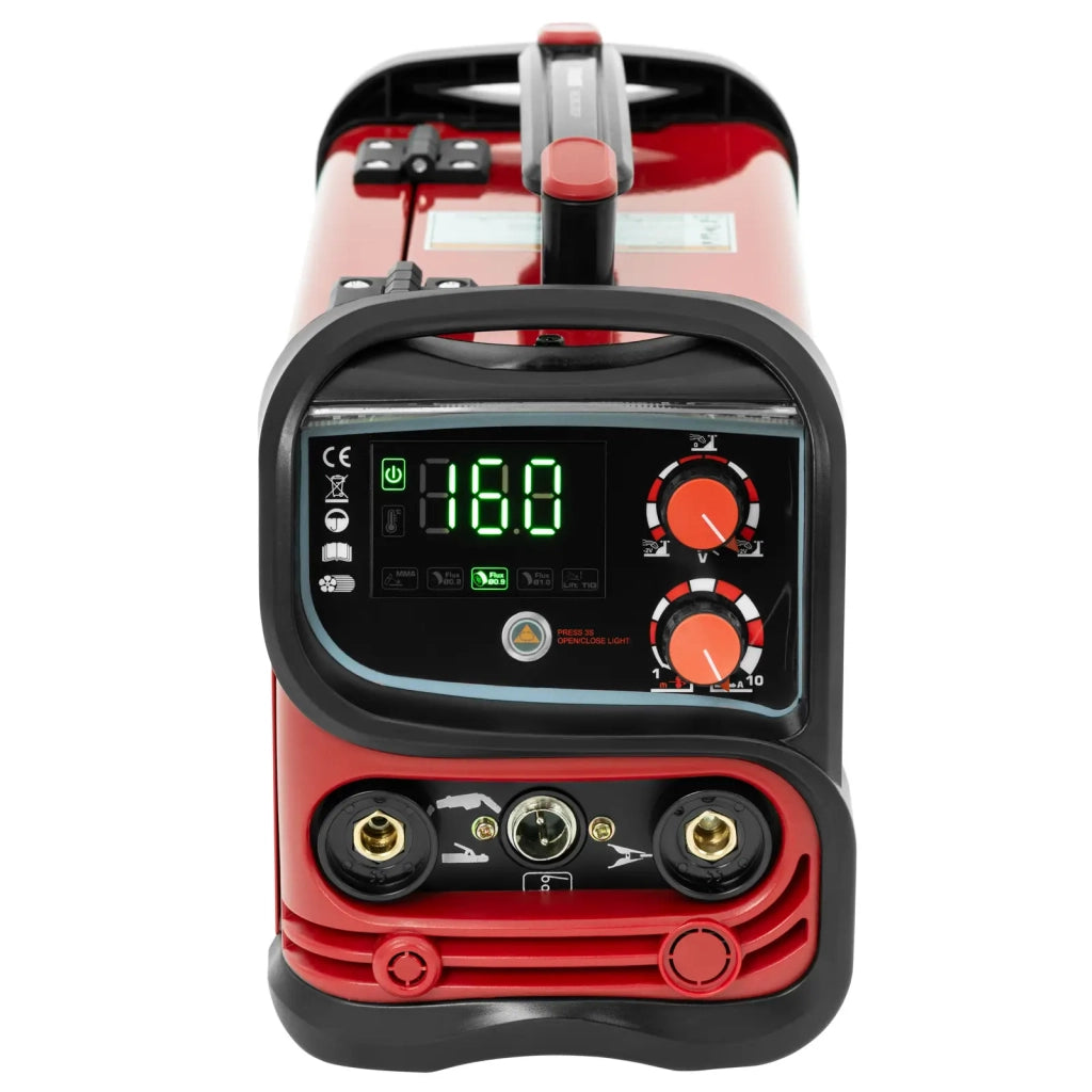 Saldatrice professionale a filo animato 160 A ciclo di lavoro 60% TIG LIFTARC MMA acciaio rosso 14_0009716