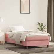 Materasso a Molle per Bambini-Materasso per letto Rosa 80x160 cm in Velluto