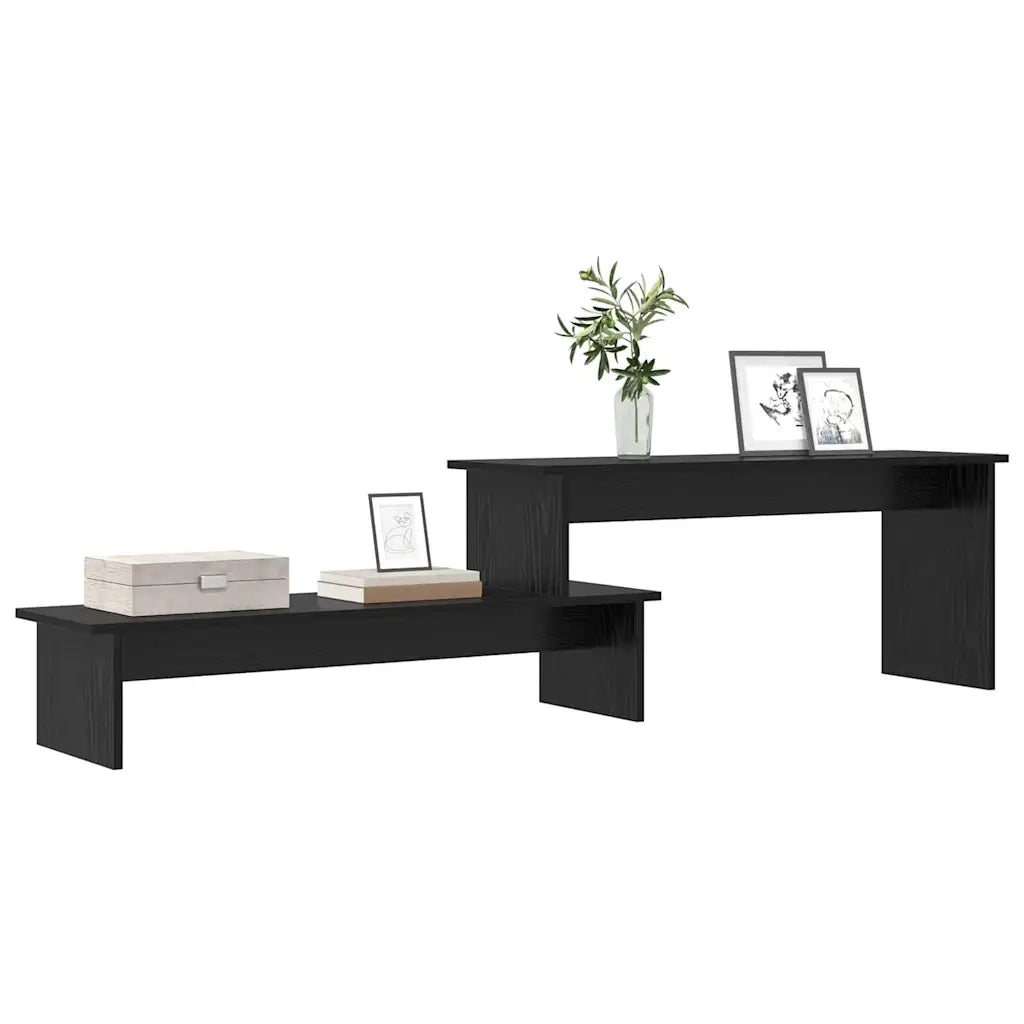 vidaXL Mobile TV Rovere nero 180 x 30 x 43 cm Legno multistrato