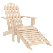 Sedia da Giardino Adirondack con Ottomana in Massello di Abete cod mxl 9957
