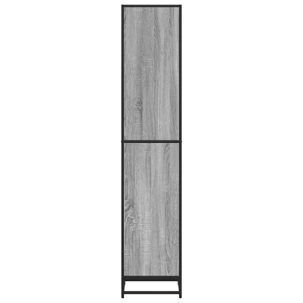 Libreria-Scaffale per Libri-Mobile di Stoccaggio Grigio Sonoma 40x35x170,5 cm in Legno Multistrato