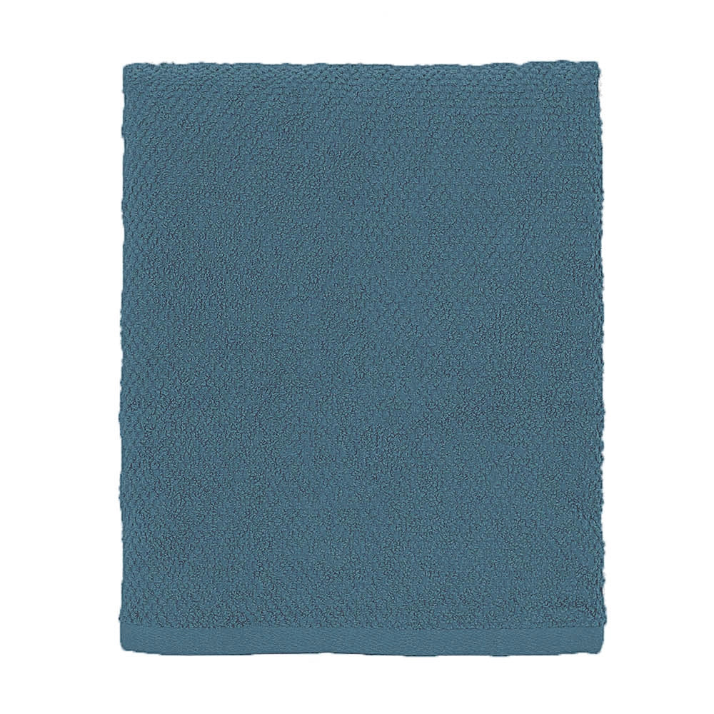Asciugamani ospite per bagno 55x100 cm turchese cobalto in cotone 100%