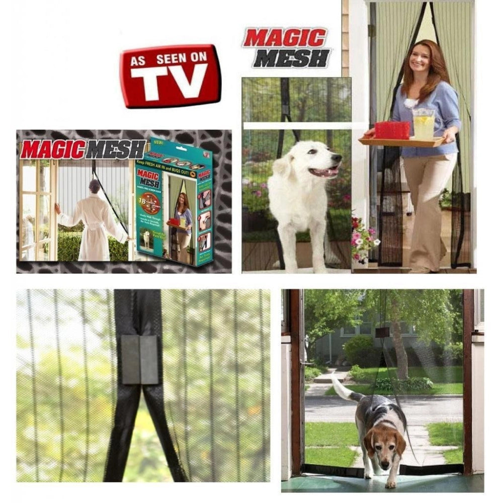 Trade Shop - Tenda Zanzariera Magnetica Con Magnete Insetti Mosche Zanzare Casa 2 X 1 Mt -