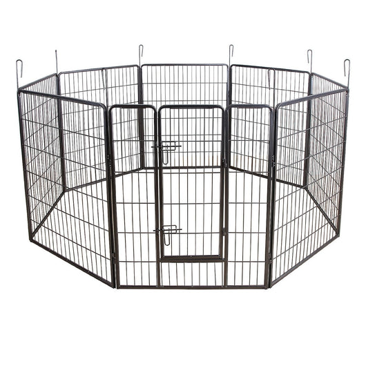 Gabbia per cani e cuccioli 163 x 163 cm Grigio 3712022