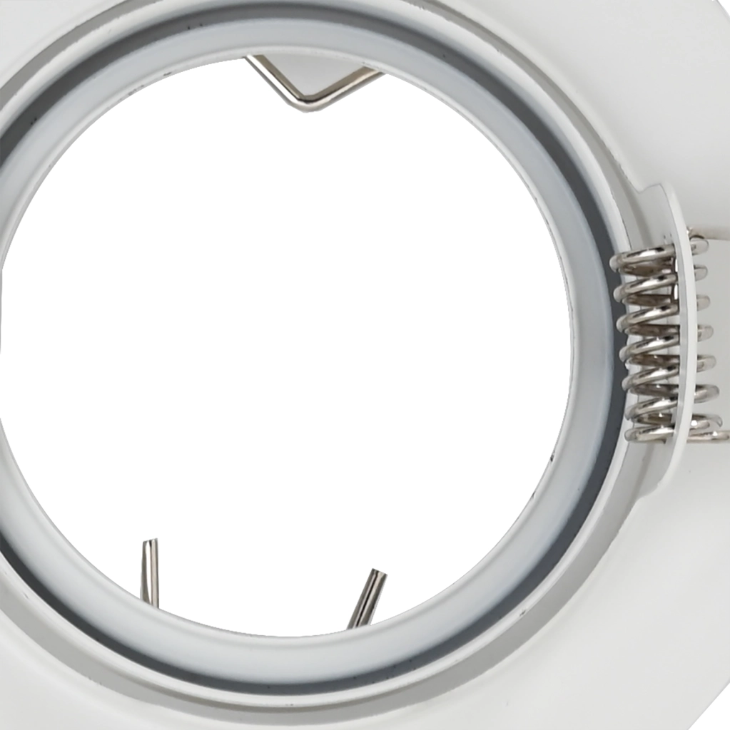 Fari Incassati 12 pezzi Rotondo GU10 Bianco Ã˜90 mm Acciaio