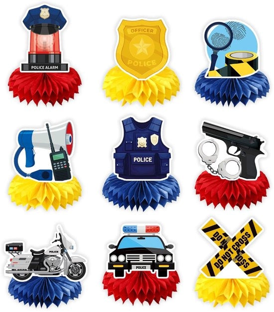 Decorazioni per tavola Tema politico - 9 pezzi Centerpiece in forma di ragnatela - Decorazione per tavola - Decorazione per tavolo - Alta qualità cartone - Decorazione per tavola per compleanni e lauree
