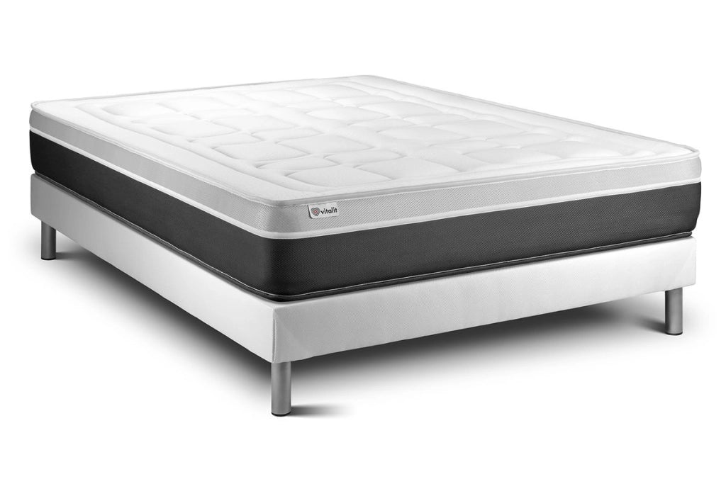 Letto con materasso VITAL SOFT 150 x 200 cm Rete kit Bianco