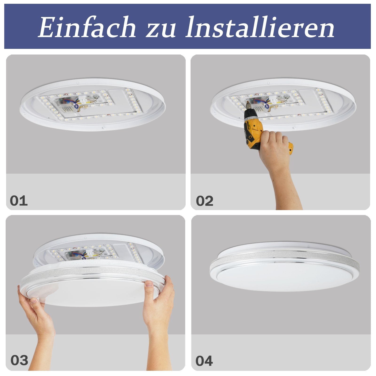ZMH Lampada da soffitto a LED per soggiorno, Lampada da soffitto a stella, Lampada da soffitto moderna per corridoio