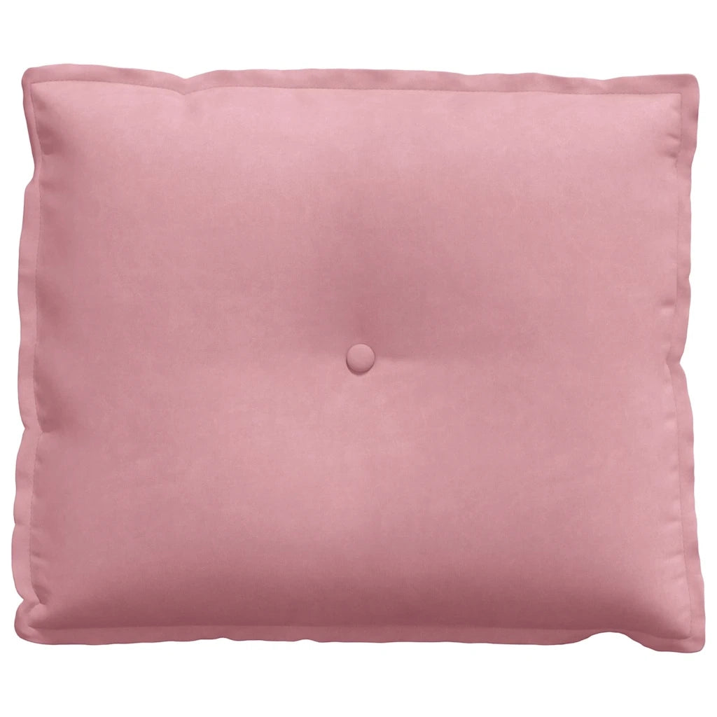 Cuscino per Schiena | Cuscino dorsale Rosa 60 x 50 cm Tessuto in Cords
