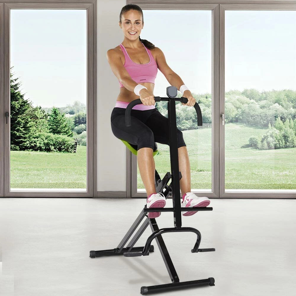 Attrezzo Total Fitness Allenamento Palestra Cardio Addominali Crunch con Display
