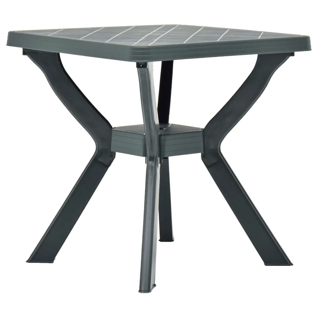 Tavolino da Giardino | Tavolo da Bistrot Verde 70x70x72 cm in Plastica