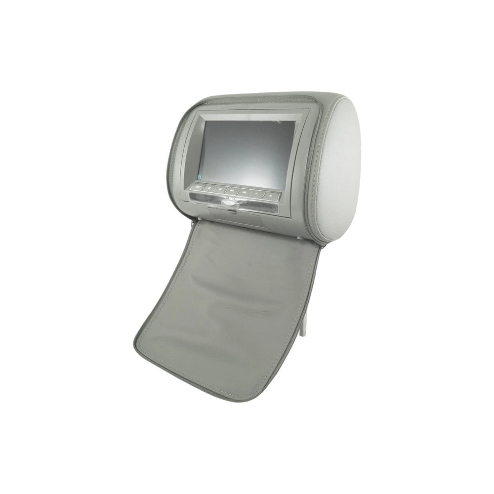 Trade Shop - Coppia Poggiatesta Auto Monitor Lcd 7 Pollici Dvd Usb Sd Card Con Patta -