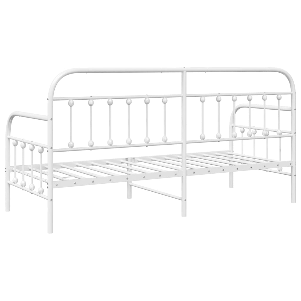 Struttura Letto Giorno  Bianca 80x200 cm in Acciaio