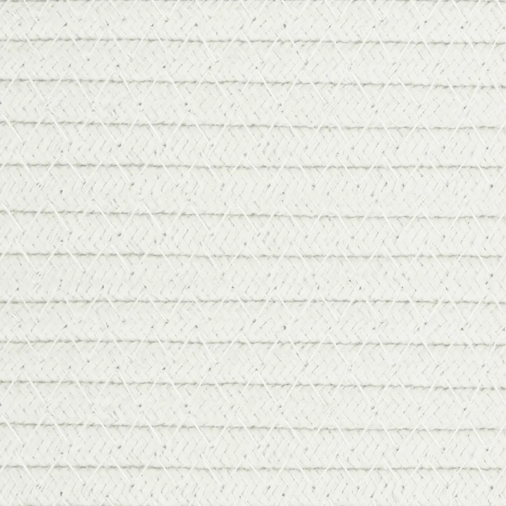 Cesto per Biancheria Beige e Bianco ?55x36 cm in Cotone CFW3512014