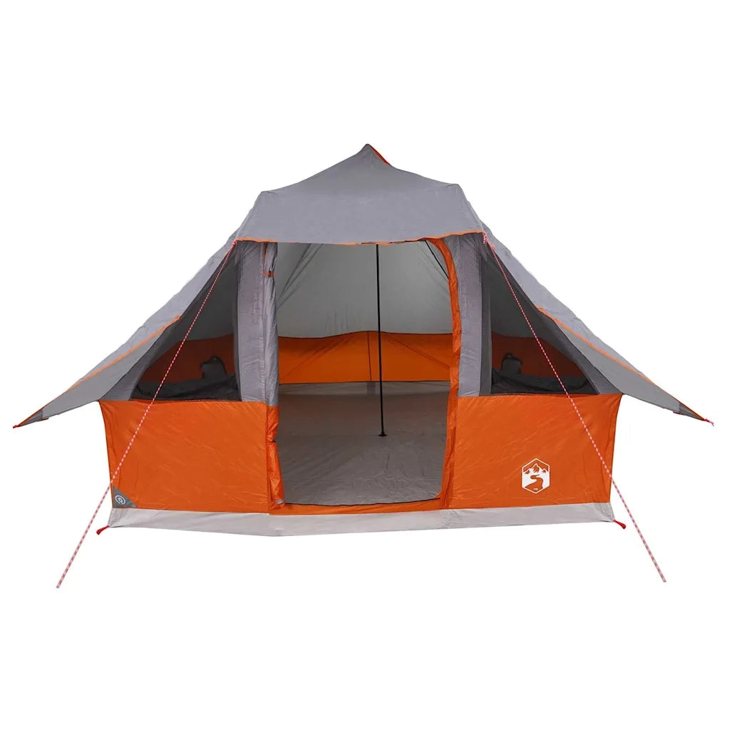 Tenda Tipi-Tenda da campeggio Grigio e arancione 358 x 296 x 258 cm taffet¨¤