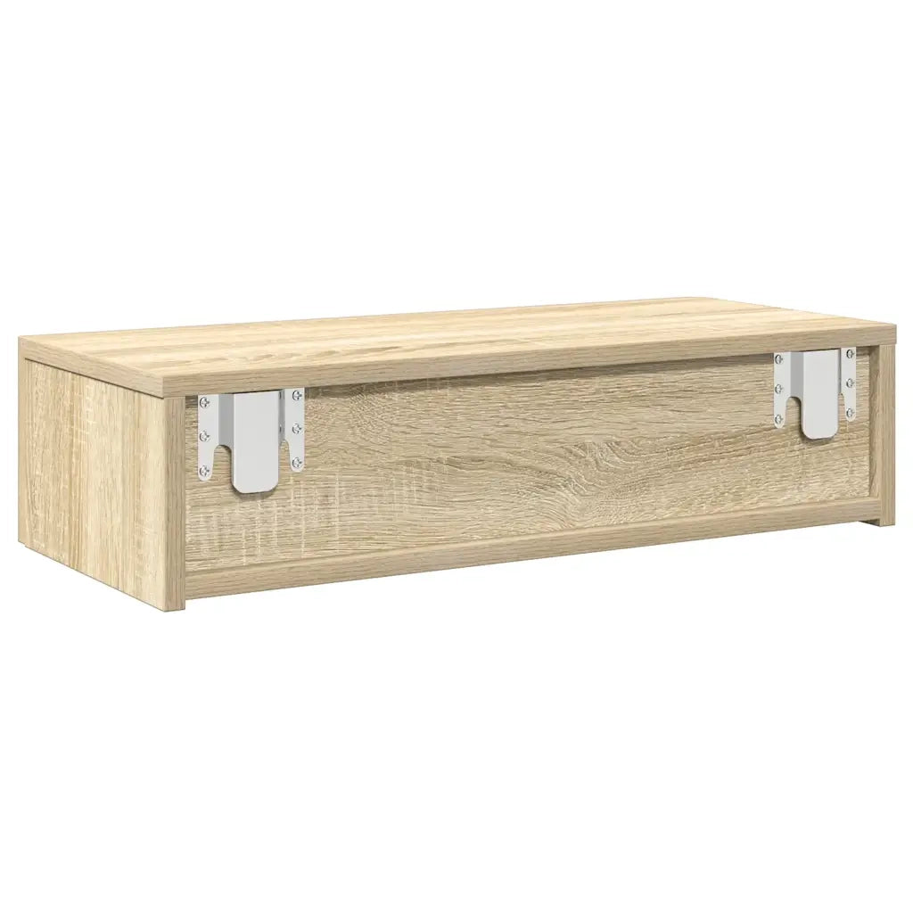 Scaffale a Parete con Cassetti Sonoma 60x26,5x15 cm Truciolato 859970