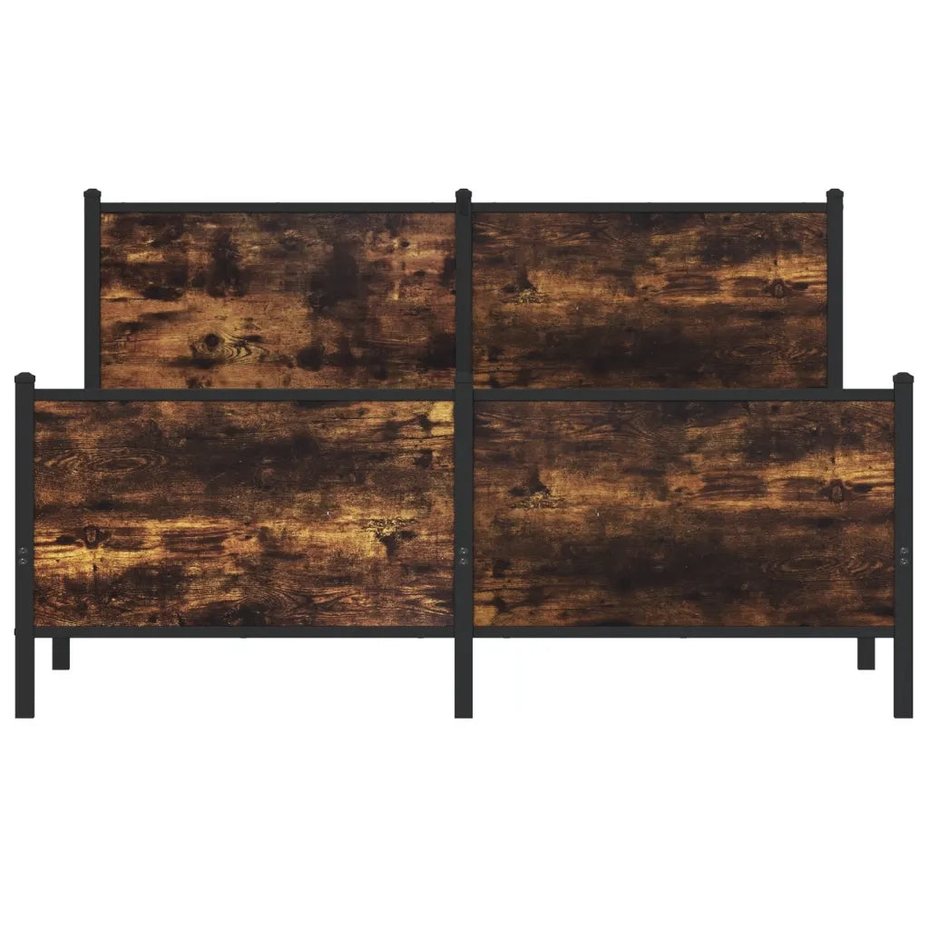 Giroletto senza Materaso in Metallo Rovere Fumo 137x190 cm 4007684