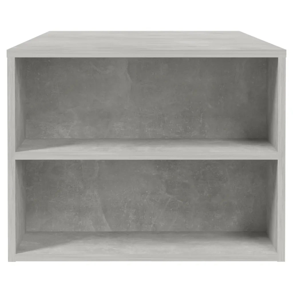 Tavolino salotto | Tavolino da caff¨¨ | Tavolino da Soggiorno Grigio Cemento 102x55x42 cm Legno Compensato
