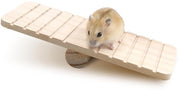 Giocattolo per Hamster in Legno - Struttura di Sbalzo per Animali - Sicuro e Duraturo - 19 × 7 × 3 cm - Promuove l'Attività Fisica