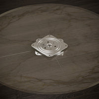 Piattaforma Girevole con Cuscinetti a Sfera 150x150 mm in Acciaio Emuca Zincato