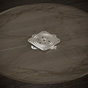 Piattaforma Girevole con Cuscinetti a Sfera 150x150 mm in Acciaio Emuca Zincato