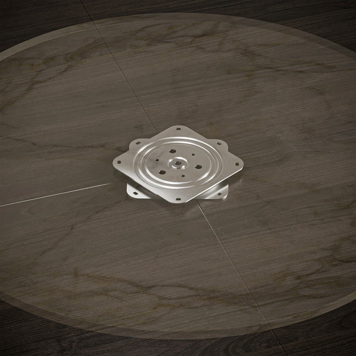 Piattaforma Girevole con Cuscinetti a Sfera 150x150 mm in Acciaio Emuca Zincato