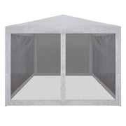 Tenda per Feste con 4 Pareti Laterali in Rete 3x3 m 45108