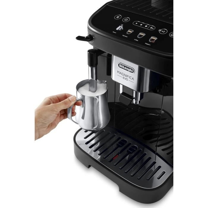 DELONGHI ECAM290.22.B - Macchina caffè Magnifica Evo Espresso Crusher - 1450W - 3 bevande - 1,8L - 250g di grani