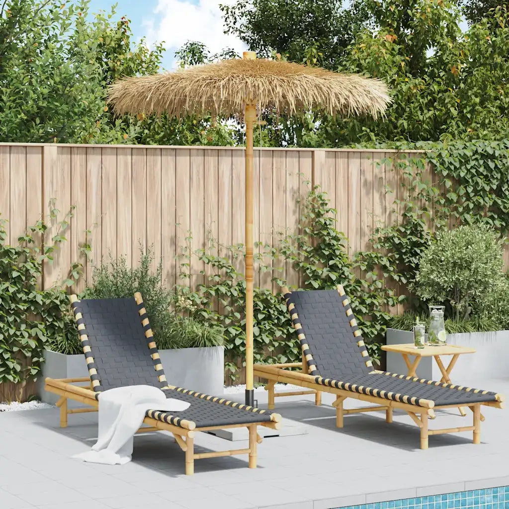 Ombrello Tiki con Baldacchino a Foglia di Banana 180 cm BambÃ¹