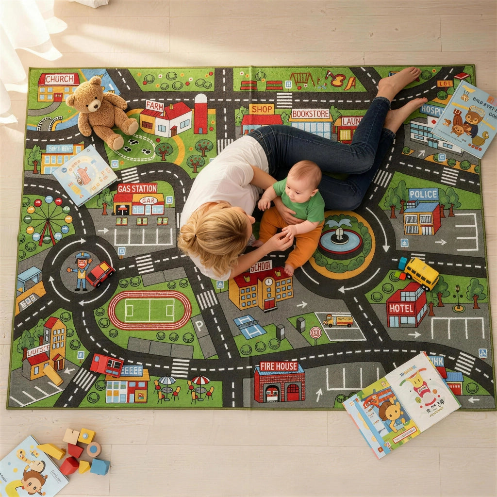 Tappeto da gioco per bambini ¨C zephmum ¨C Multicolore 200x150 cm