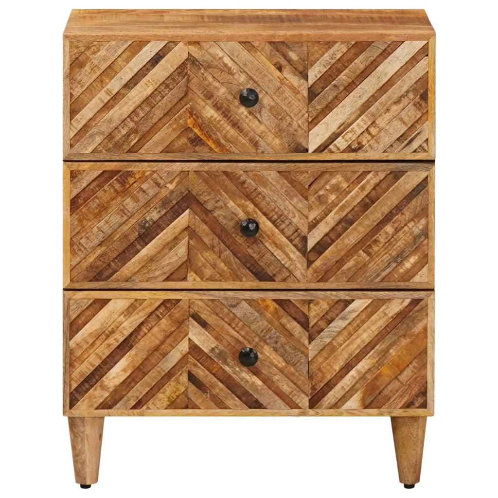 Comodino Marrone 50 x 33 x 60 cm Legno di mango massello