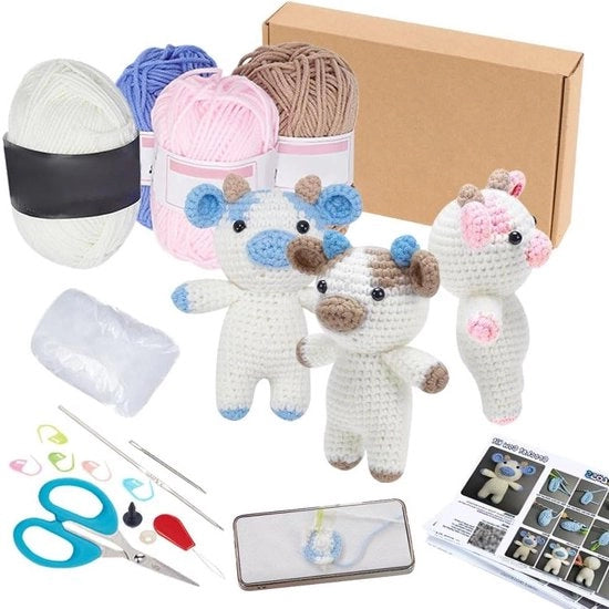 Pacchetto di filo da cucire completo per iniziare a ricamare - Set di aghi per ricamare per principianti e adulti - DIY kit per ricamare con istruzioni video passo dopo passo