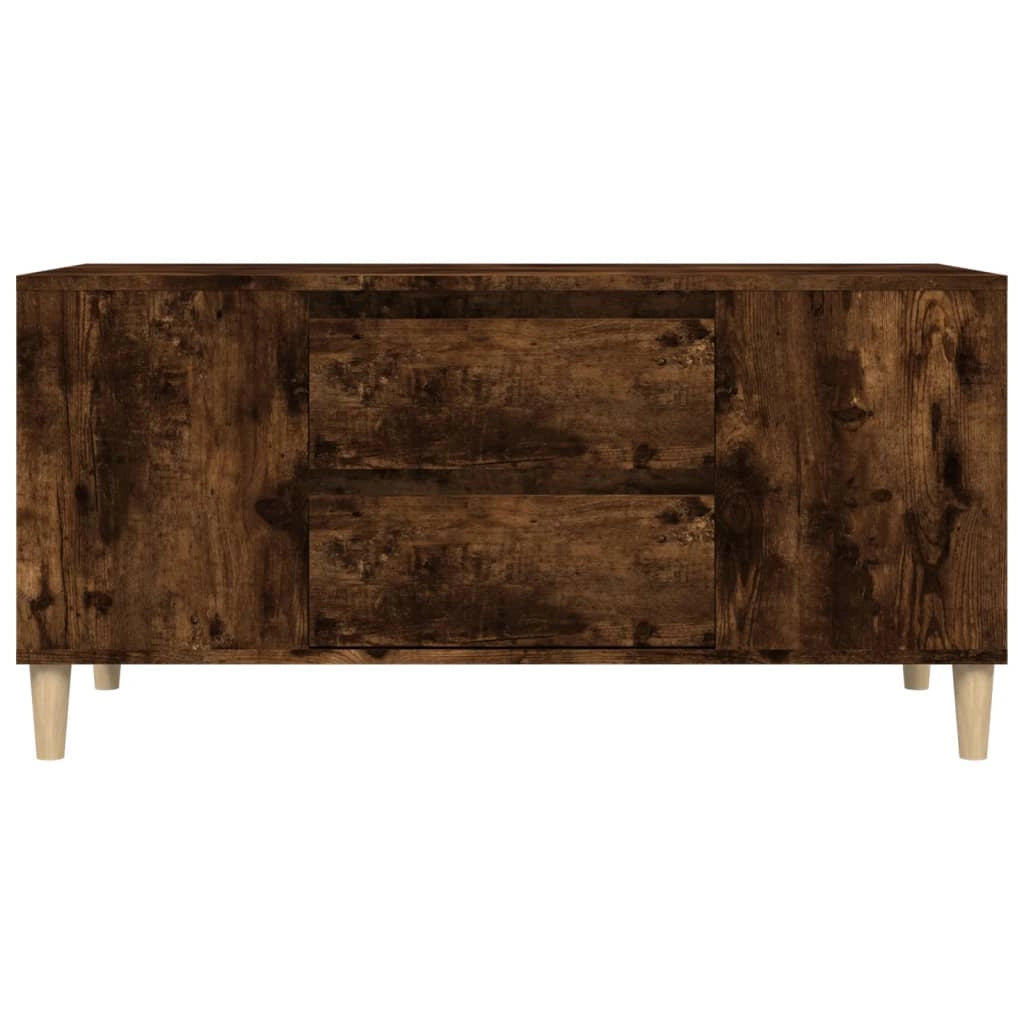 Mobile TV multimediale mensola TV credenza TV sala da pranzo soggiorno camera da letto rovere affumicato 102 x 44,5 x 50 cm legno ingegnerizzato marrone 02_0027307