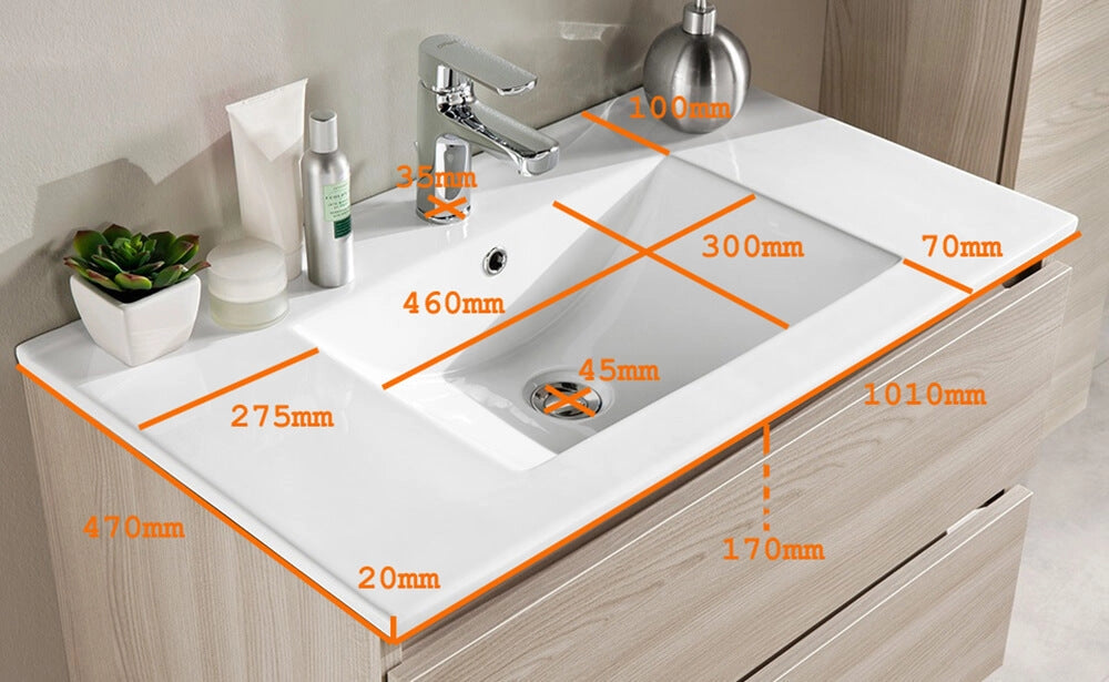 Mobile da Bagno sospeso Ibiza 14 Bianco Opaco Laccato TFT