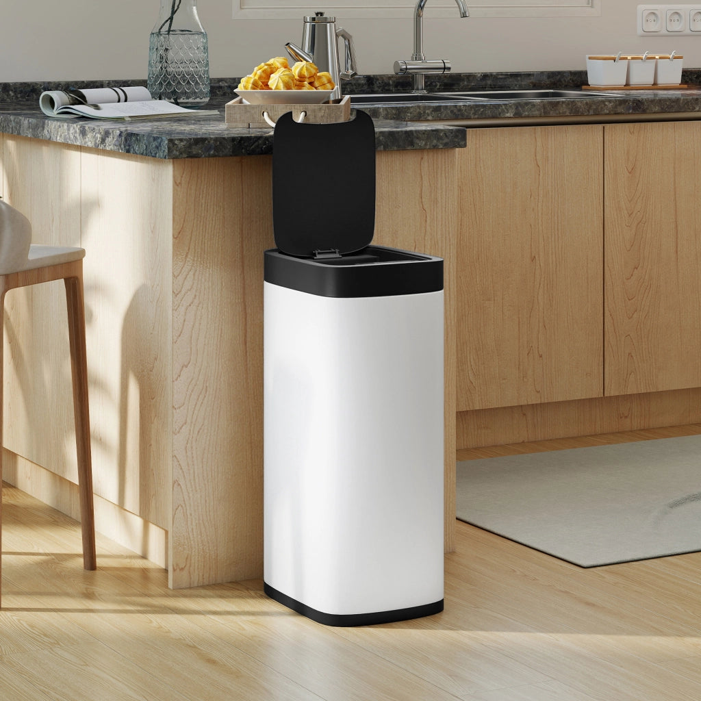 Pattumiera automatica con sensore 50L ¨C Xylo ¨C Crema 26,5x35,5x68cm