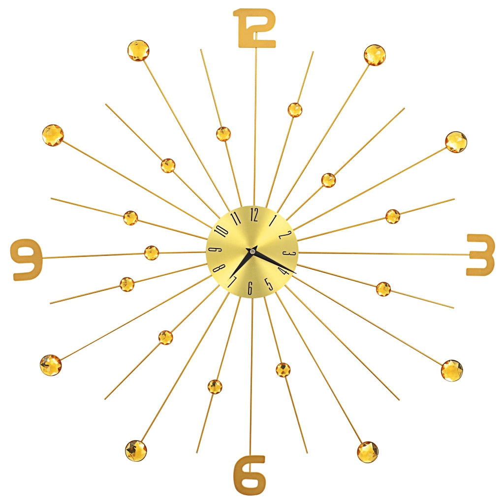 Orologio da Parete in Metallo 70 cm Dorato CFW2945081