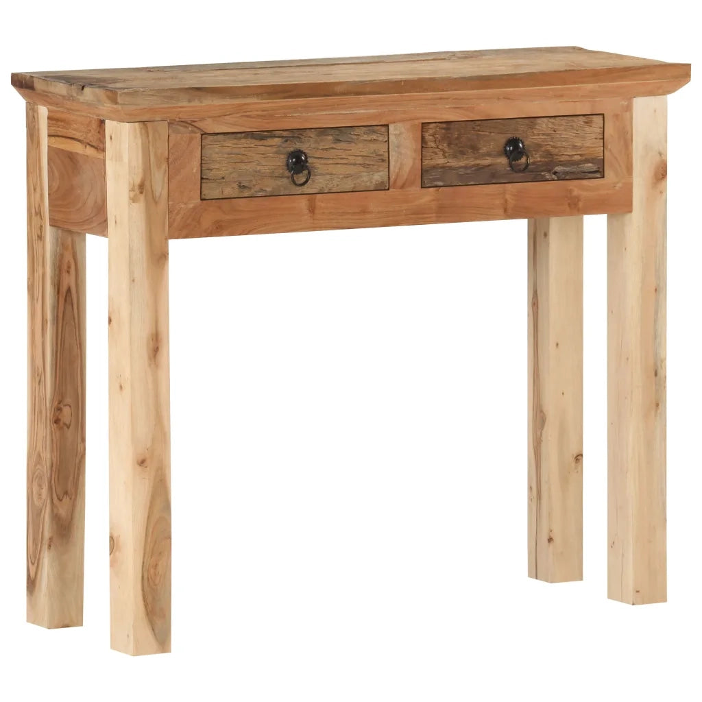 Tavolo Consolle 90,5x30x75cm in Legno di Acacia e di Recupero 320381
