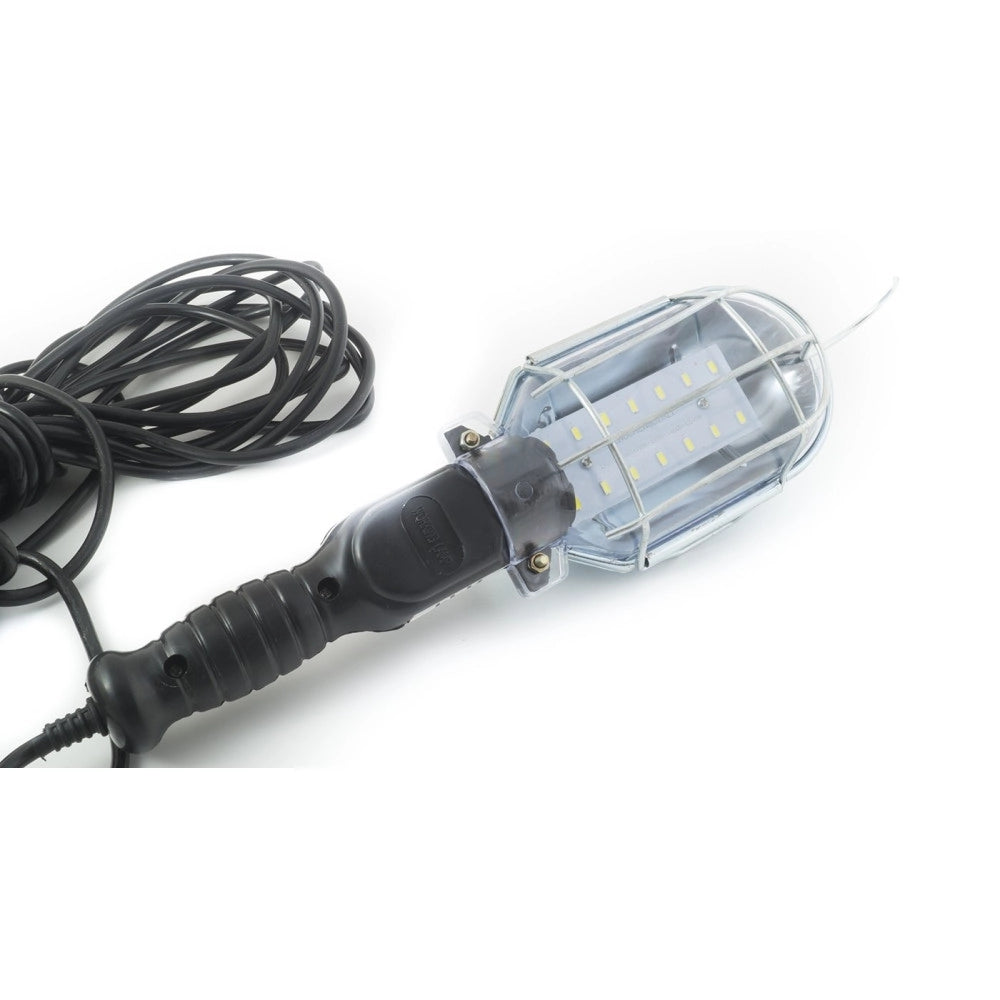 Trade Shop - Lampada Portatile 12 Led Da Lavoro 5 Mt Cavo Gancio Lavoto Meccanico Elettrauto -